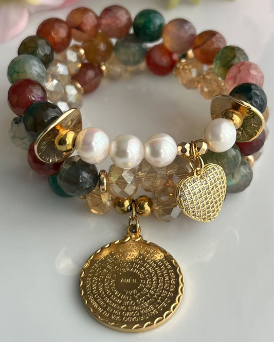 Various Healing Stones Prayer Bracelet