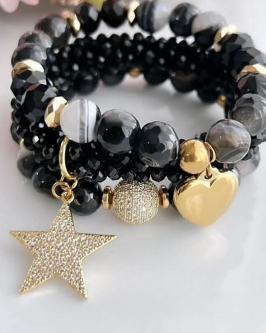 Black Onyx Star Bracelet