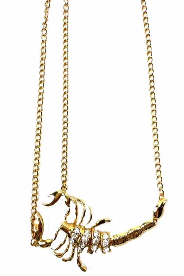 SCORPIO PENDANT NECKLACE-0