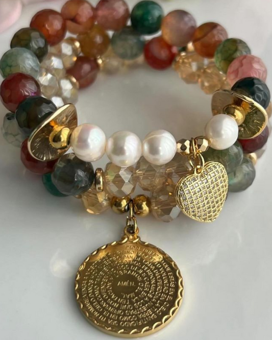 Heart and Prayer Bracelet