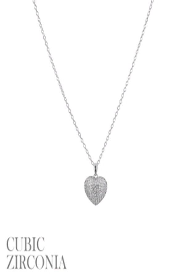 Pave Heart Necklace-2