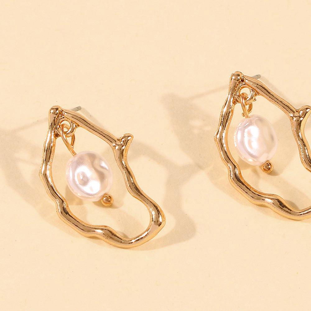 Irregular Pearl Earrings - Jewelry Trends USA