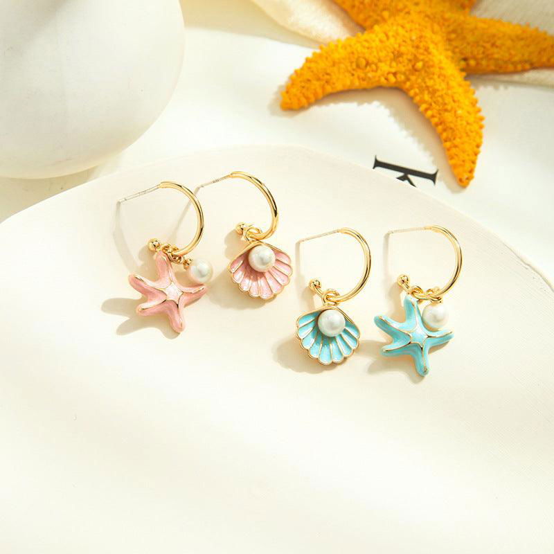 Shell pearl earrings - Jewelry Trends USA