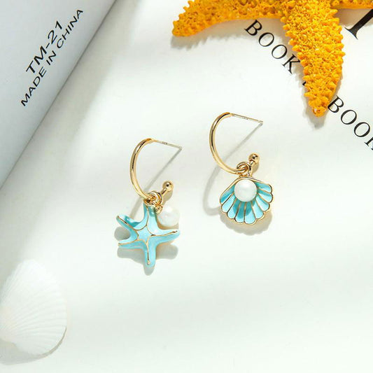 Shell pearl earrings - Jewelry Trends USA