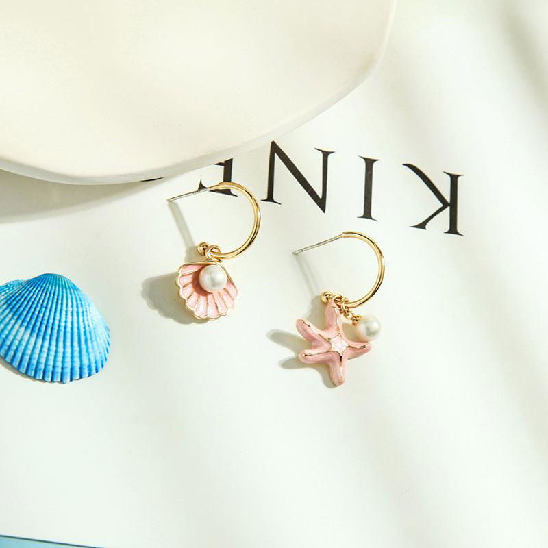 Shell pearl earrings - Jewelry Trends USA