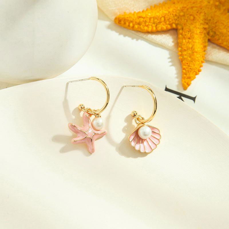 Shell pearl earrings - Jewelry Trends USA